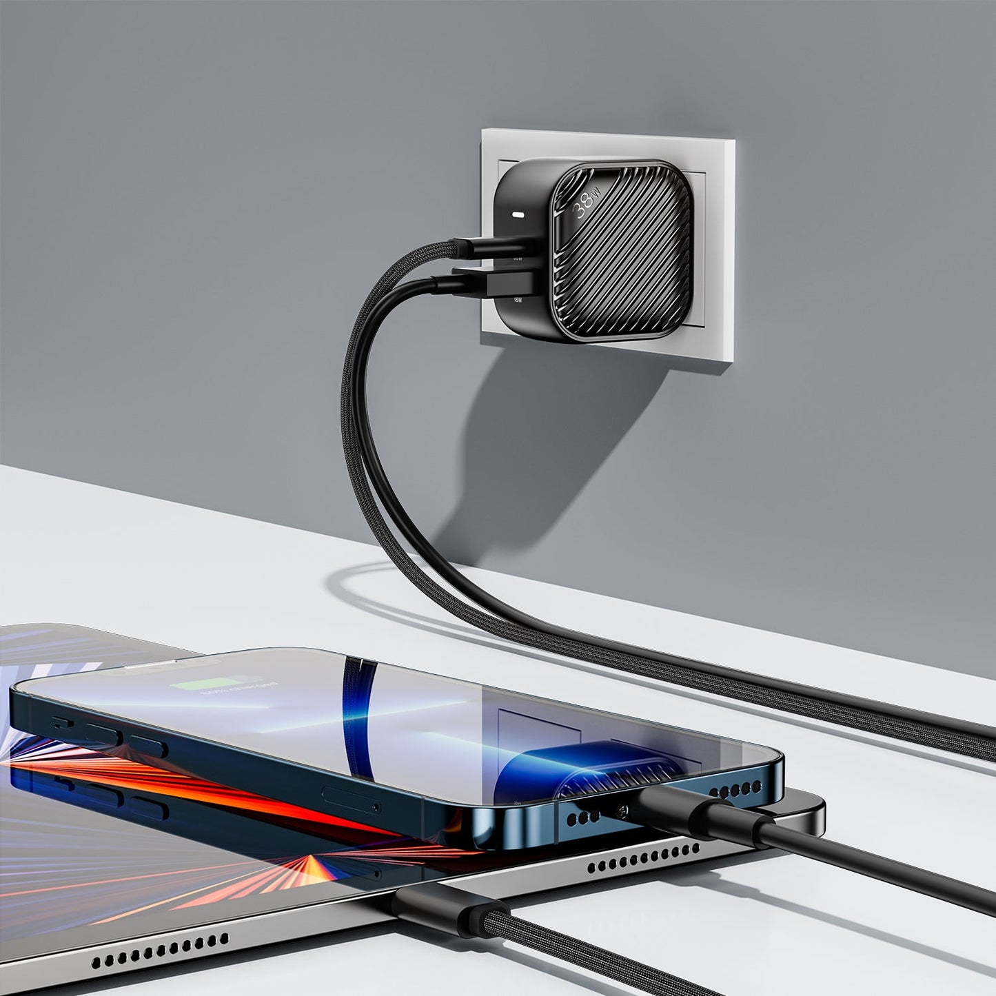 INVZI 38W Dual Port USB-C Fast Charger Adaptor