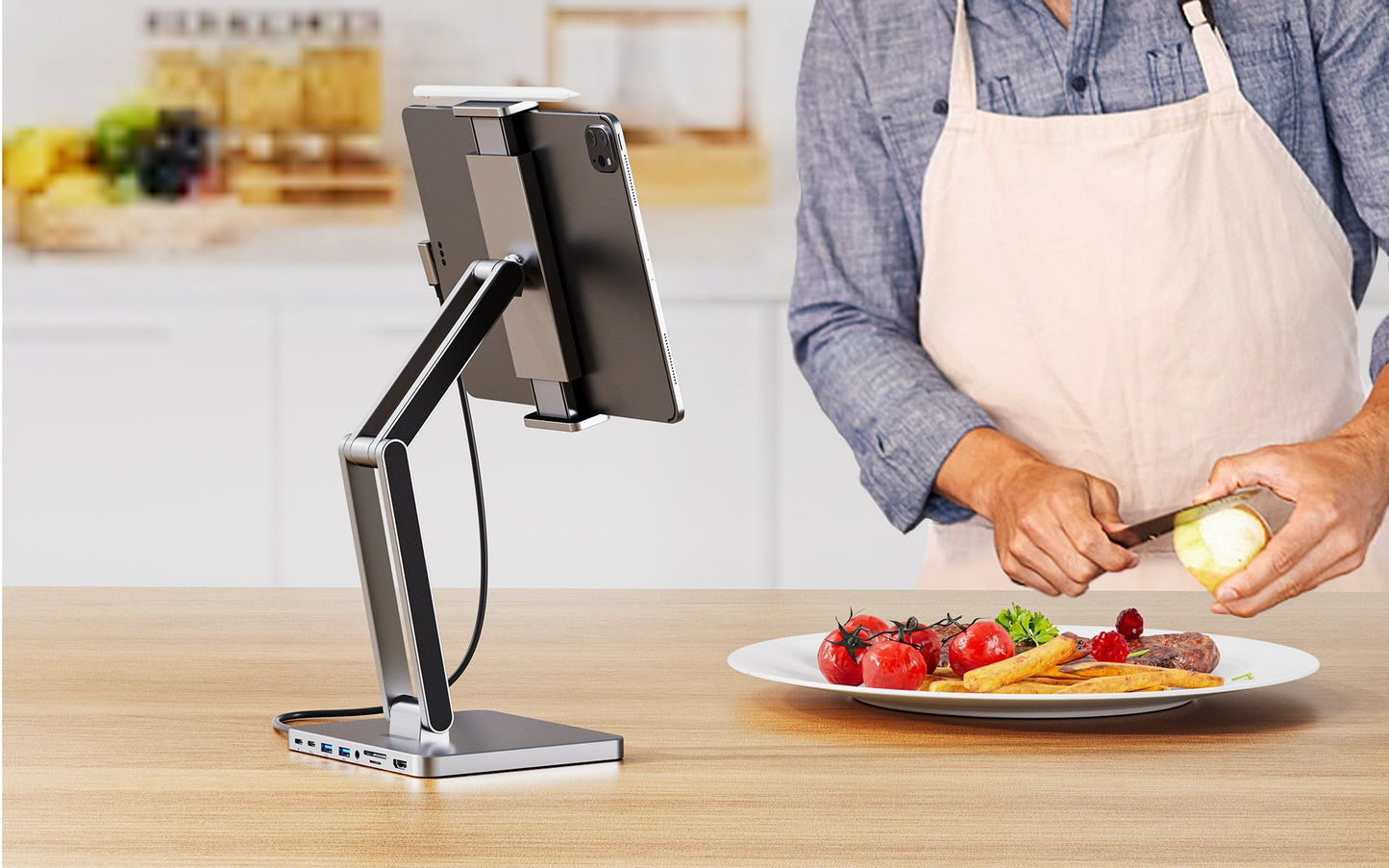 MagHub 8-in-1 Docking Station for iPad Pro and Android Tablets