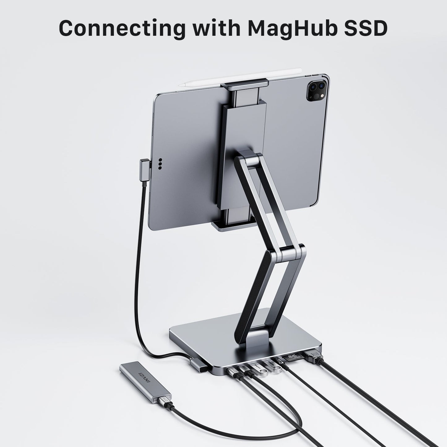 MagHub 8-in-1 Docking Station for iPad Pro and Android Tablets
